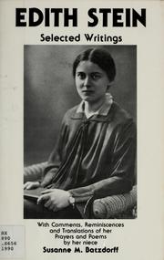 Edith Stein by Edith Stein